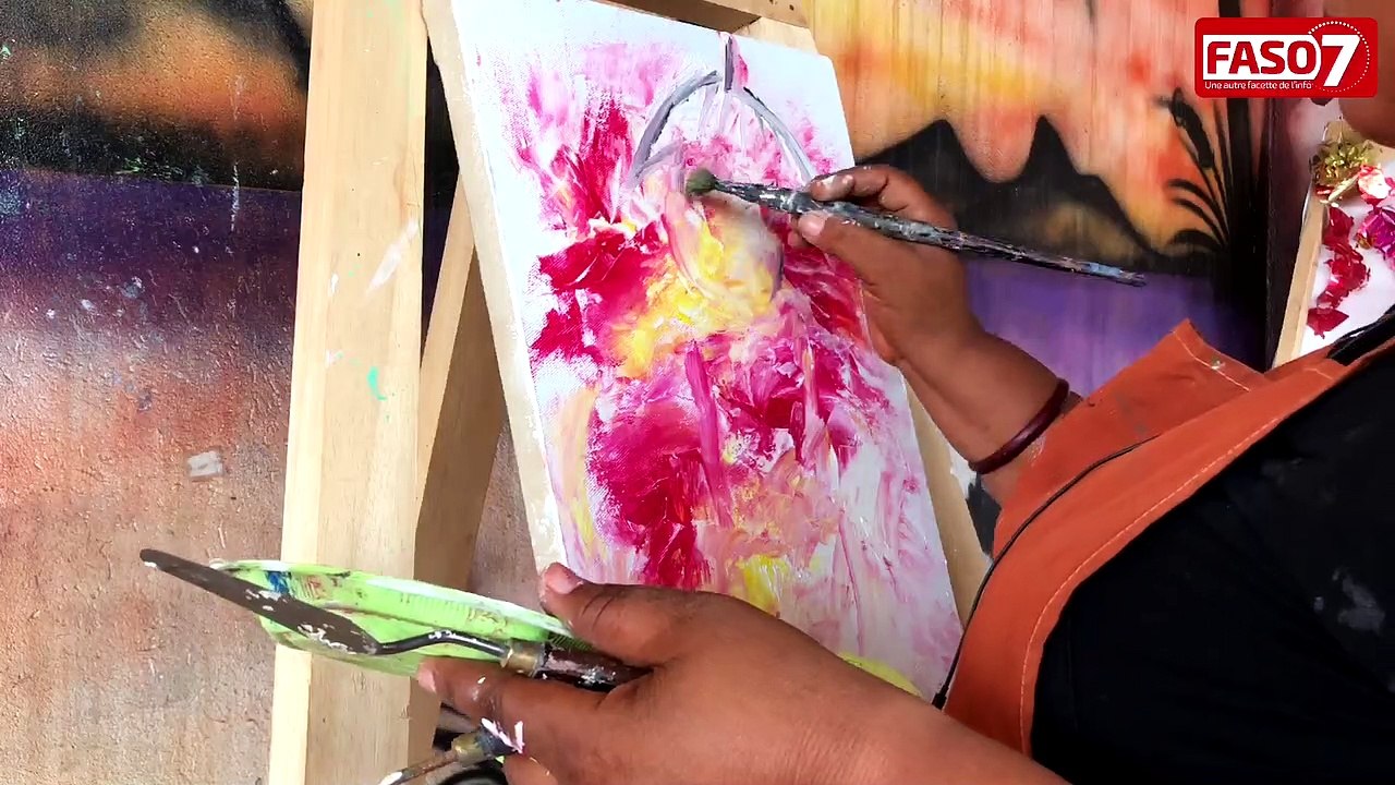7 Talent : Makamssa, l'artiste qui peint au "couteau"