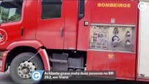 Acidente grave mata duas pessoas na BR 262, em Viana