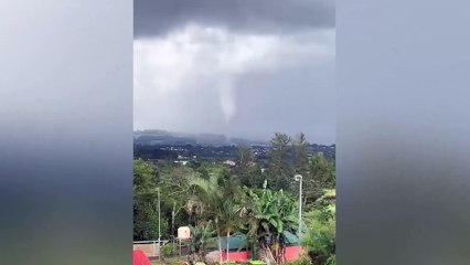 Torbellino y granizo en Heredia