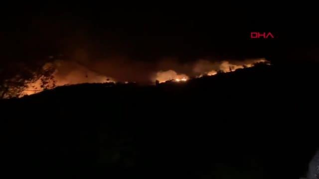 ORMAN YANGINI MİLAS'IN GÜRCEĞİZ KÖYÜ VE BAYIR MAHALLESİ'NDE ETKİLİ OLUYOR - 4