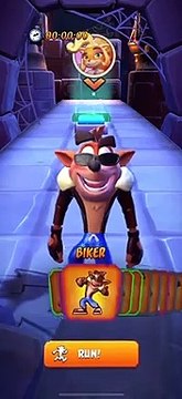 Temple Ruins Gold Relic Time Trial Gameplay - Crash Bandicoot: On The Run!