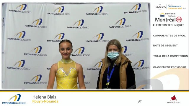 CQÉ2021-Pré-Novice Dames, Gr. 3, échauffement 3 et 4 et Pré-Novice Messieurs, prog. Court