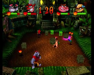Crash Bash - Crate Crush on Jungle Bash Gameplay (No Audio)