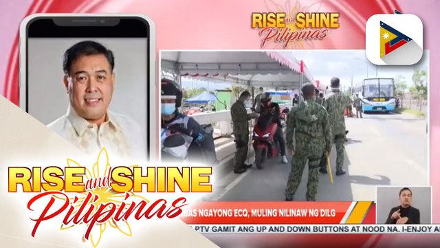 Mga maaaring lumabas ngayong ECQ, muling nilinaw ng DILG; ayuda para sa mga apektado ng ECQ, isinasaayos na; DILG, nilinaw ang polisiya hinggil sa panghuhuli sa mga lalabag sa protocols