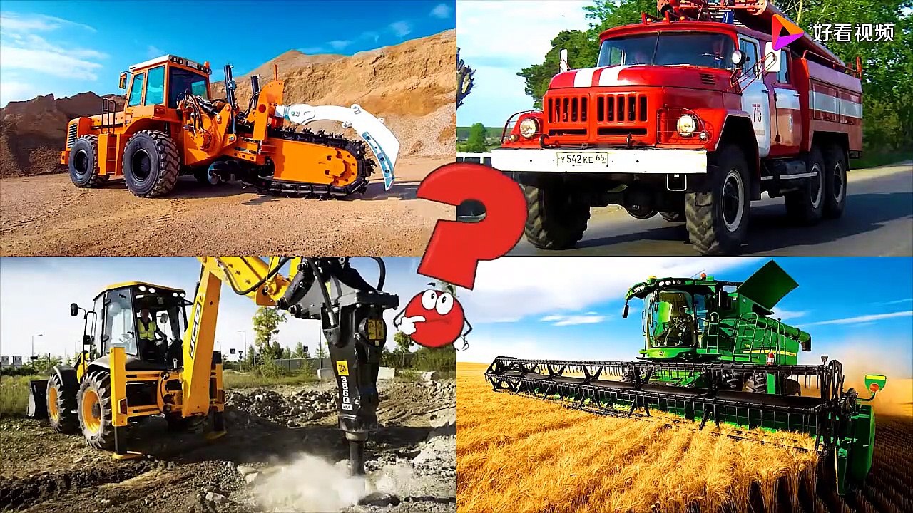 Classroom for entertaining and teaching: Which car do the children transport goods in?