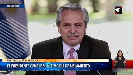 El presidente cumple su último día de aislamiento