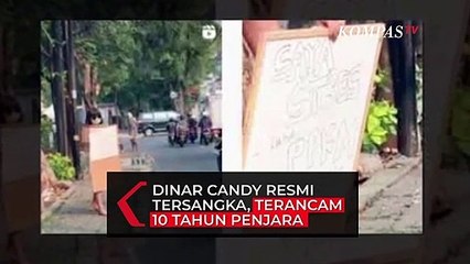 Dinar Candy Resmi Tersangka, Terancam 10 Tahun Penjara