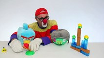 Dima der lustige Clown spielt heute mit Angry Birds! Angry Birds New Year Show