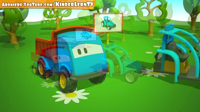 Leo der neugierige Lastwagen - Leo und der Traktor - Cartoon deutsch