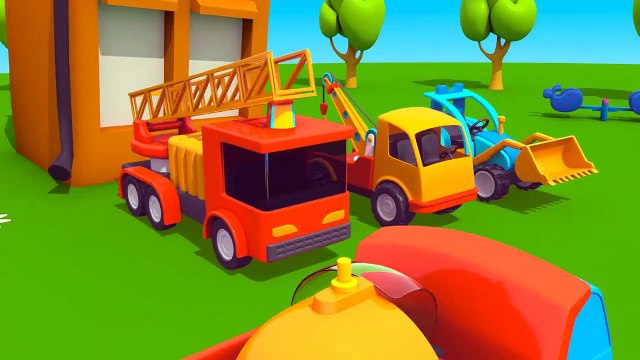 Leo der neugierige Lastwagen - WOW ein Hubschrauber! Animation für Kinder