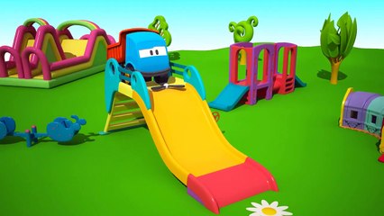 Leo der neugierige Lastwagen und das Flugzeug mit Propeller! Kindercartoon