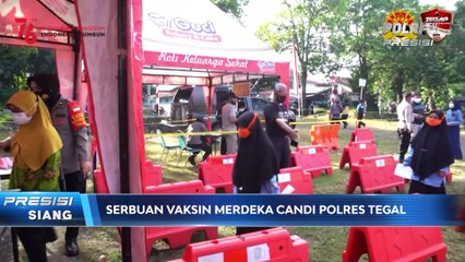 Serbuan Vaksin Merdeka Candi Polres Tegal