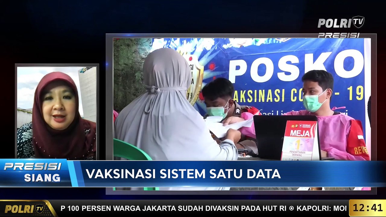 Live Dialog Bersama Juru Bicara Vaksinasi Covid-19 Kementerian Kesehatan Dr.Siti Nadia Tarmizi, M.epid terkait "Vaksinasi Sistem Satu Data"