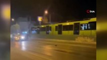Bursa’da yola saçılan karpuzlar kazaya sebep oldu