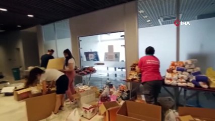 Yardım kolilerinde çıkan notlar duygulandırdı