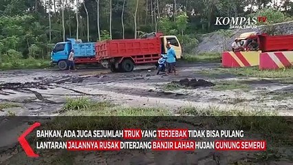 Banjir Lahar Dingin Semeru Kembali Tutup Jalan Tambang