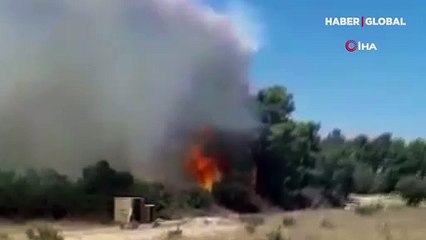 Manavgat merkezdeki ilk yangın böyle başladı