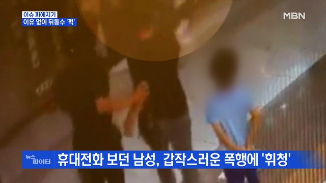 MBN 뉴스파이터-대낮에 행인 뒤통수 '퍽'… 충동조절 장애 때문 주장