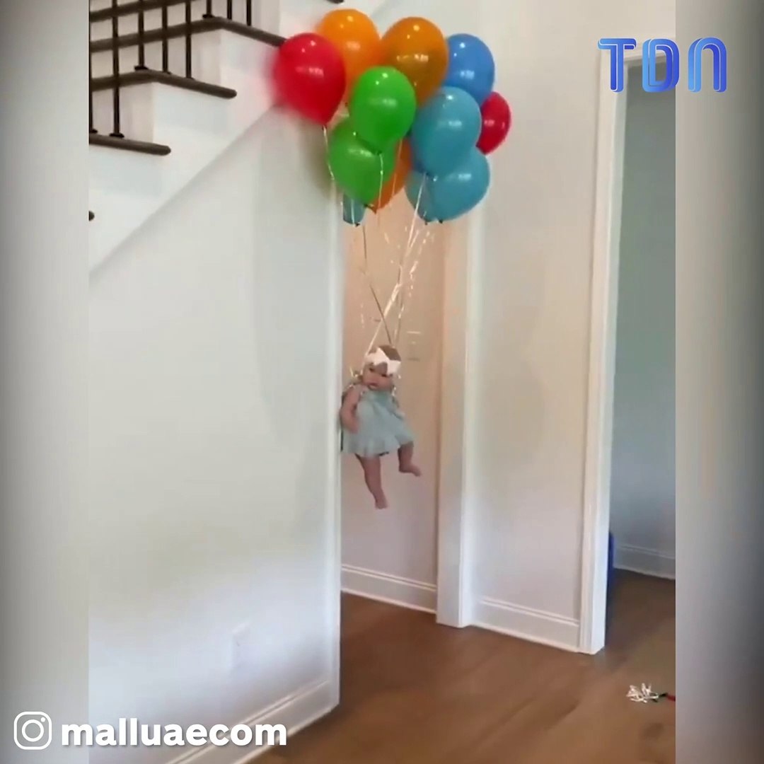 Un Bebe S Envole Avec Des Ballons Video Dailymotion