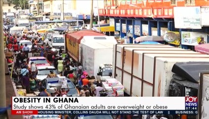 Скачать видео: Obesity in Ghana: Study shows 43% of Ghanaian adults are overweight or obese - AM Talk (6-8-21)