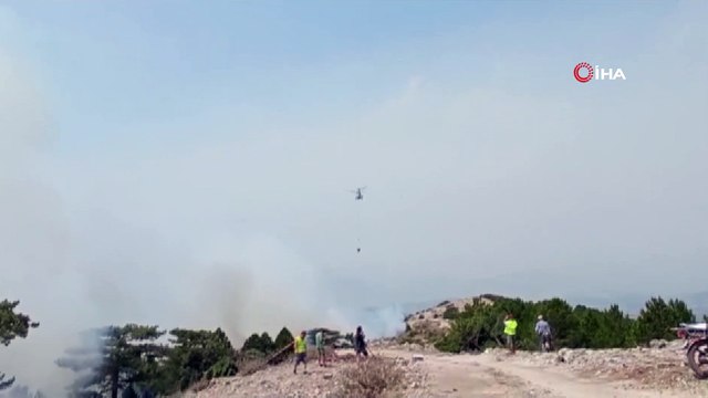 Kavaklıdere yangını Menteşe sınırlarında devam ediyor