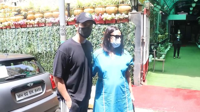 Neha Dhupia & Angad Bedi Snapped At Women’s Hospital In Bandra