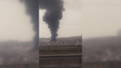 Esenyurt'ta lojistik firmasında yangın çıktı (5)