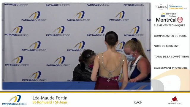 CQÉ 2021 - Pré-Novice Dames Prog libre Gr 1 - Échauffements 1-3 prog. libre