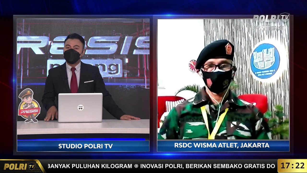 Live Dialog Bersama Koordinator Humas RSDC Wisma Atlet Kolonel Kesehatan Dr.Mintoro Sumego M.S terkait Tempat Tidur Turun 25 Persen