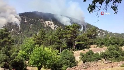 Sütçüler’deki yangın 5’inci günde 3 bölgede devam ediyor