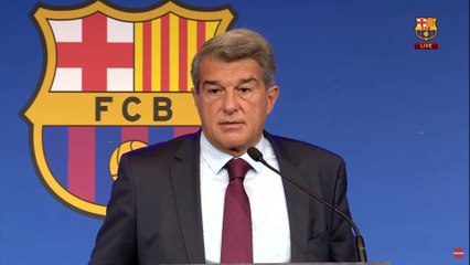 Joan Laporta donne les détails du départ de Lionel Messi