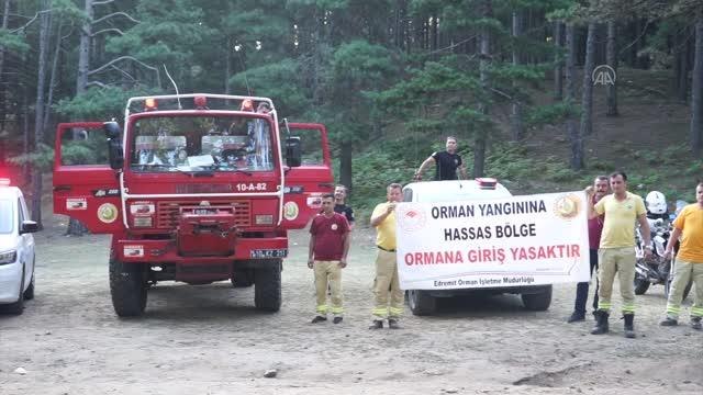 BALIKESİR - Kazdağları'nda yangın riskine karşı denetimler aralıksız sürüyor