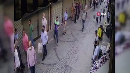 Esnaf kavgasında sopa ve tabureler havada uçuştu