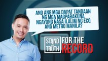 Mga walang bakuna, dapat pagbawalang lumabas? | Stand for Truth