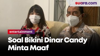 Dinar Candy Minta Maaf Pakai Bikini di Pinggir Jalan