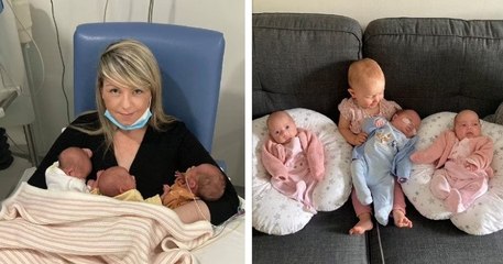 Cette enseignante a donné naissance à quatre bébés en moins d'un an