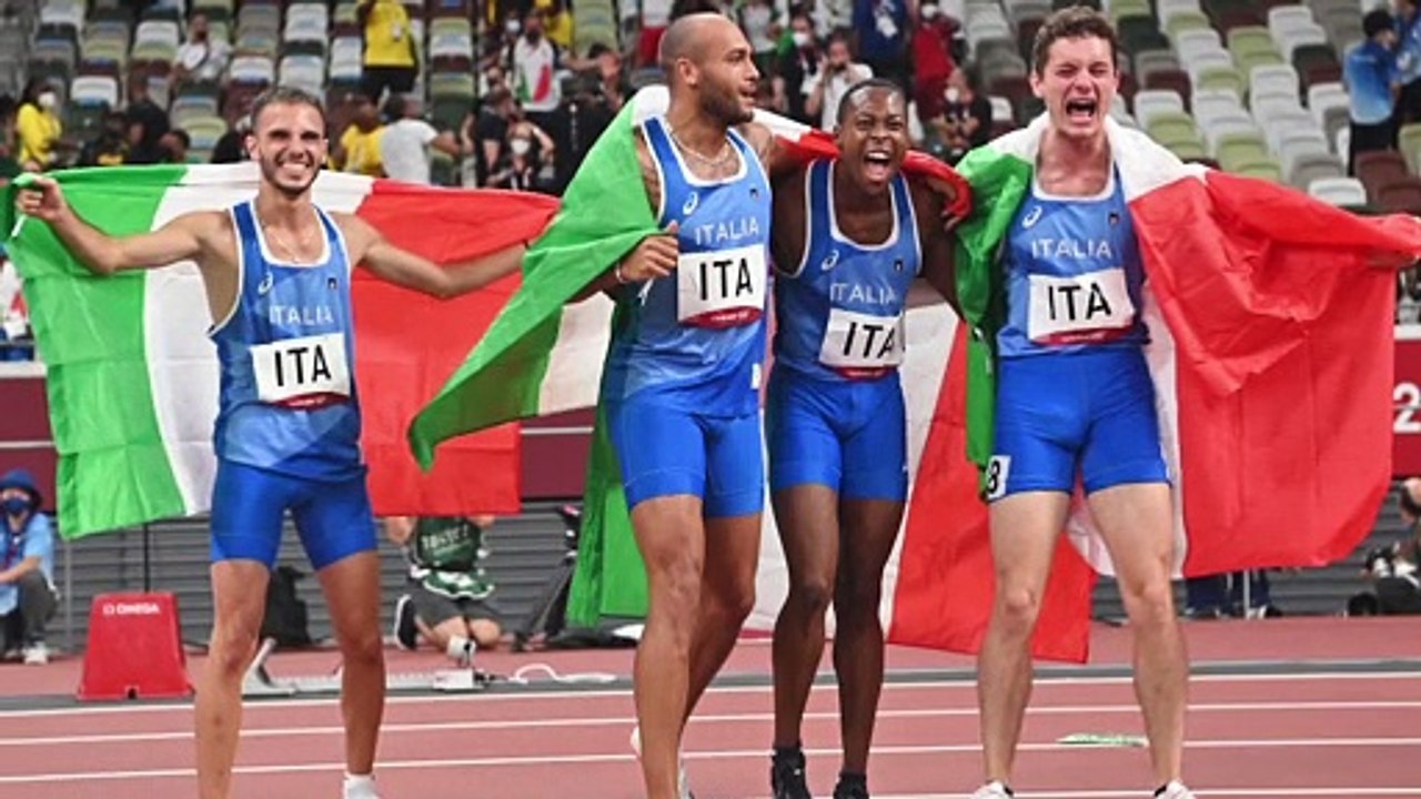 Tokyo 2020: oro anche nella 4x100, record di medaglie per l'italia