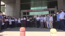Son dakika gündem: ŞANLIURFA - Birecik'te 9 hastane çalışanının darbedilmesi protesto edildi