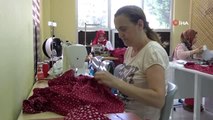 Orman yangınlarından etkilenen kadınlar için gönüllü yöresel şalvarlar üretiyorlar