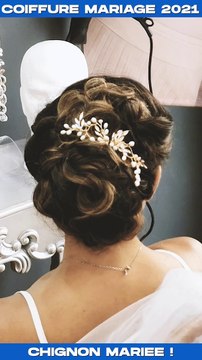 chignon mariage 2021 Alchimie coiffeur Aix en Provence