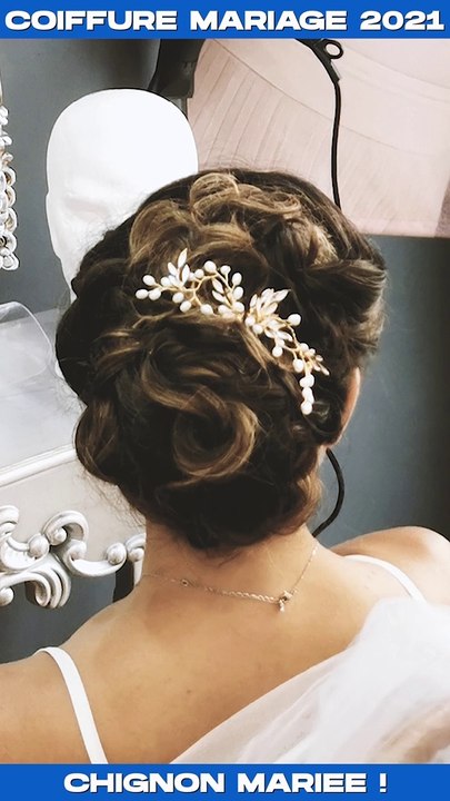 chignon mariage 2021 Alchimie coiffeur Aix en Provence
