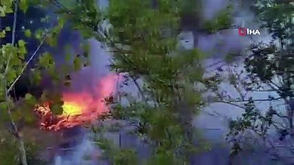 Andırın ilçesinde orman yangını başladı