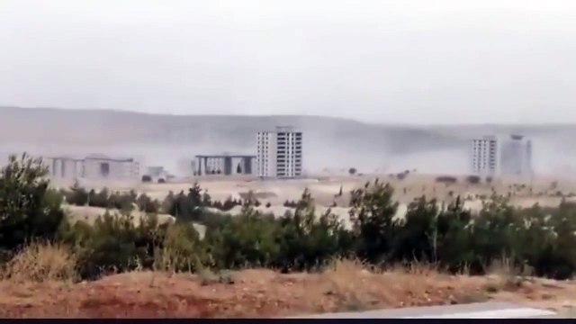 Gaziantep'i toz bulutları kapladı