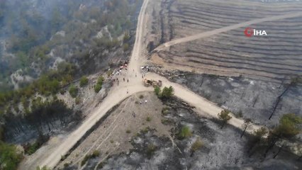 Karabük'teki orman yangını devam ediyor