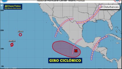 Clima de hoy viernes: Al sur de Michoacán se detecta una amplia zona de chubascos y tormentas