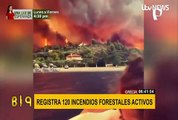 Grecia lucha desde hace una semana contra decenas de incendios por extrema ola de calor