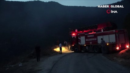 Osmaniye'de başlayan orman yangını ilerlemeden söndürüldü