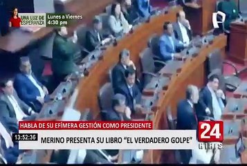 Manuel Merino presentó su libro "El verdadero golpe"