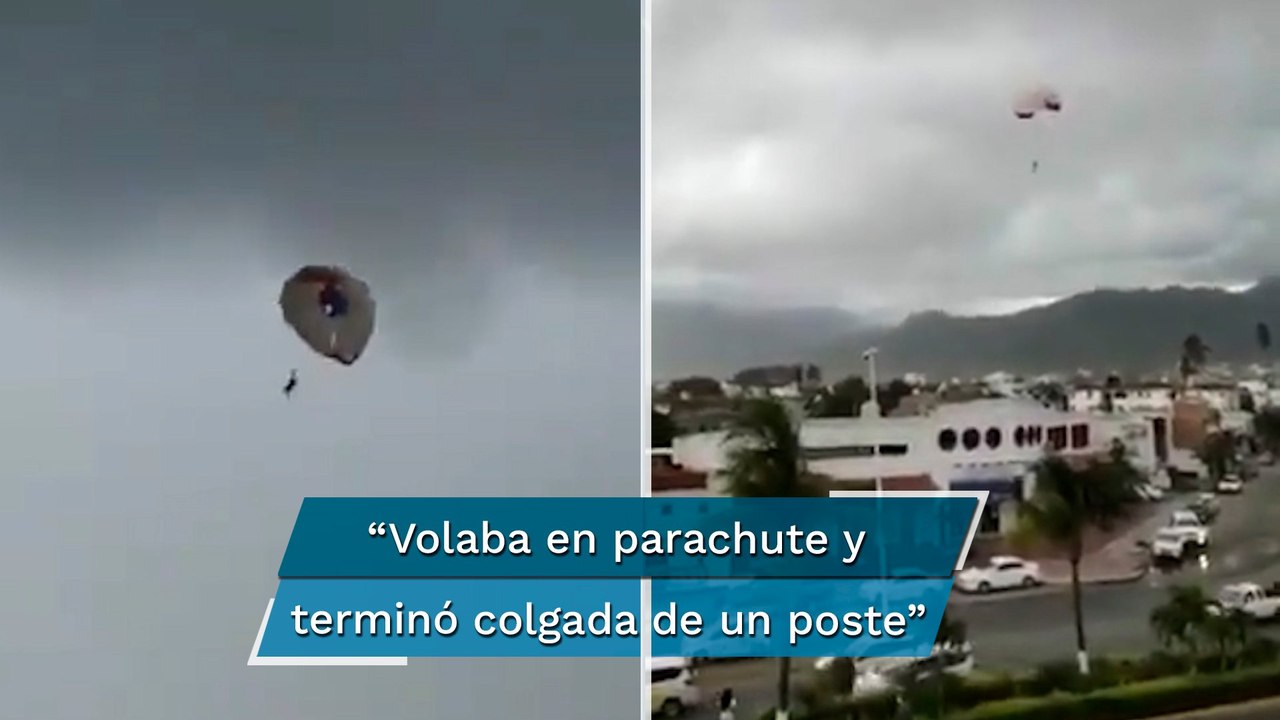 Viajaba en parachute y termina volando a la deriva, a 2 kilómetros de la playa