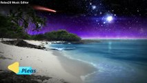 Ocean Waves at Night for Deep Sleep - Relaxing Tropical Beach at Night for Sleeping